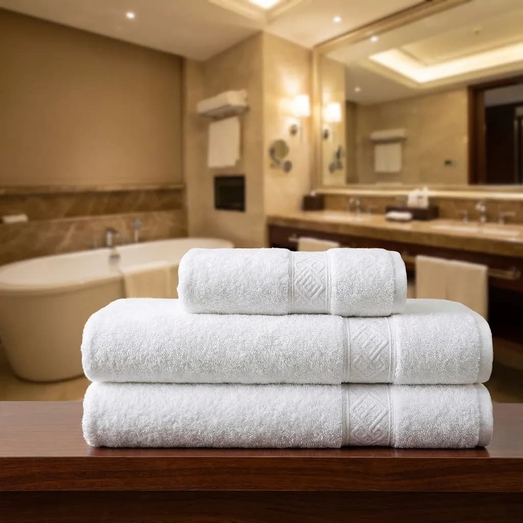 Puszyste ręczniki hotelowe premium w hotelu